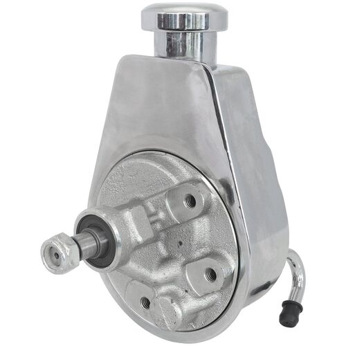 Aeroflow AF83-1000 Saginaw Power Steering Pump - Chrome Finish
