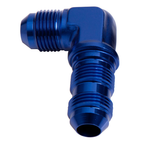 AEROFLOW AF833-04 BLUE 90° BULKHEAD -4AN - SOLD AS EACH