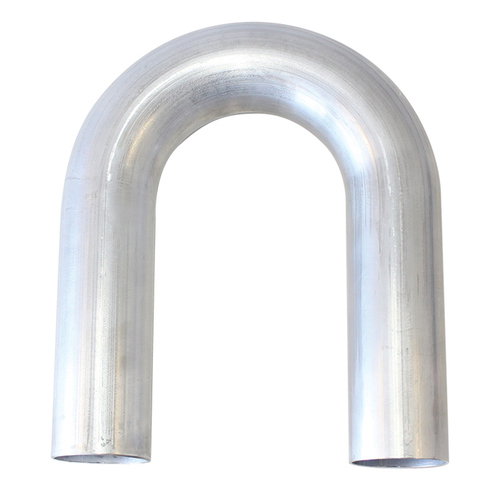 Aeroflow 180° Aluminiumn Mandrel Bend 3" 75mm dia-1.63mm Thick 140mm Leg