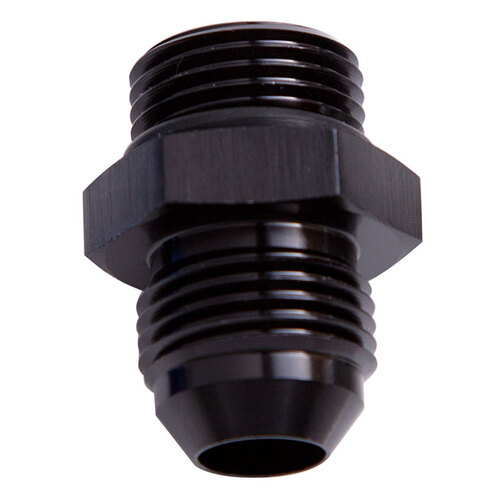 AEROFLOW AF920-10-08BLK STRAIGHT AN MALE FLARE ADAPTER TO ORB -10AN TO -8 ORB