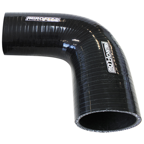 Aeroflow AF9203-300-200 Black 90° Silicone Reducer / Expander Hose 3" to 2" ID