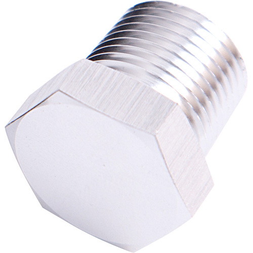 AEROFLOW AF933-06S SILVER 3/8" NPT BLOCK OFF PLUG HEX HEAD ALLOY x1