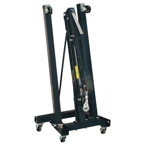 AEROFLOW AF98-2042 2 TON FOLDABLE ENGINE HOIST CRANE POWDER COATED BLACK