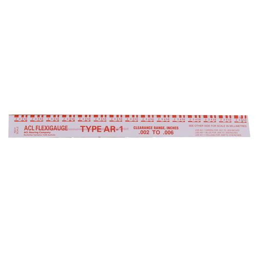 ACL AR-1 Red Flexigauge Precision Plastic Strip for Engine Bearing Clearance x 1