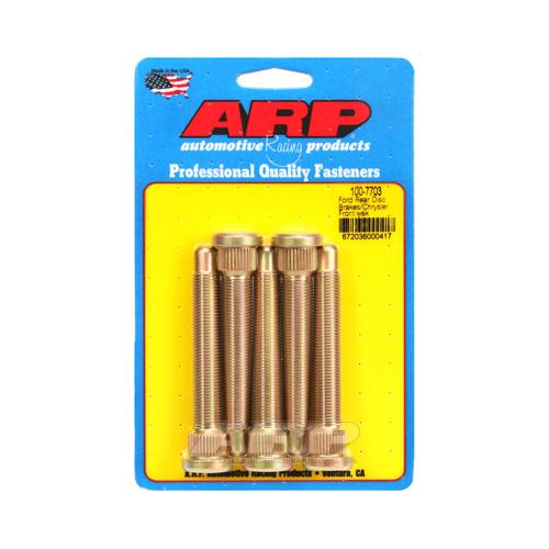 ARP AR100-7703 WHEEL STUDS LONG 1/2" 5 PACK FOR FORD REAR DISC BRAKES