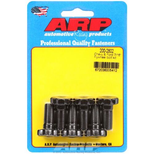 ARP AR200-2802 Flywheel Bolt Kit Pro Series 7/16" Thread for Chev Ford Holden V8