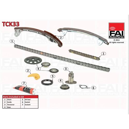 Austral ATTK18G Timing Chain Kit + Gears for Toyota 1AZ-FE & 2AZ-FE