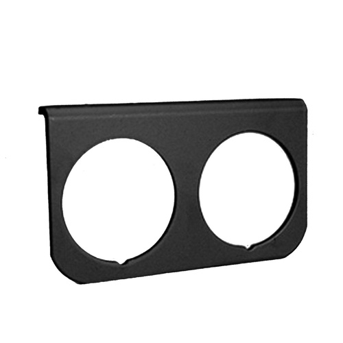 AUTOMETER AU2237 ALLOY GAUGE MOUNTING PANEL - FOR 2 GAUGE 2-1/16" 52.4mm BLACK
