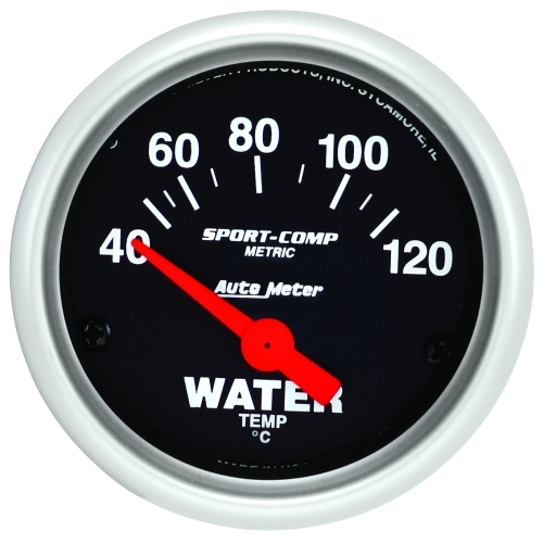 AUTOMETER AU3337-M SPORT COMP WATER TEMPERATURE GAUGE 2-1/16" 40-120c