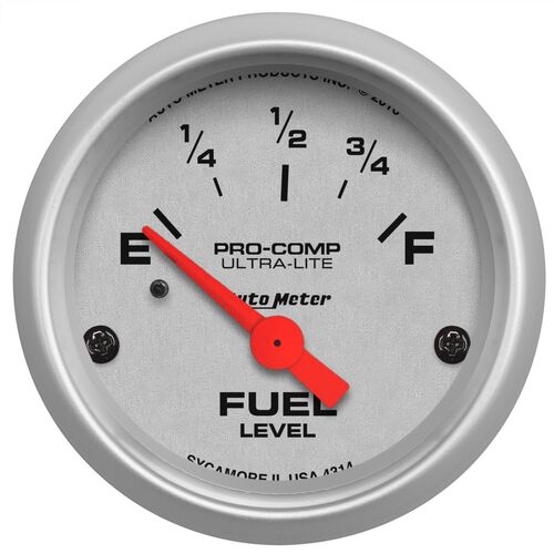 AUTOMETER AU4314 ULTRA LITE SERIES ELECTRIC FUEL LEVEL GAUGE 2-1/16" 52mm