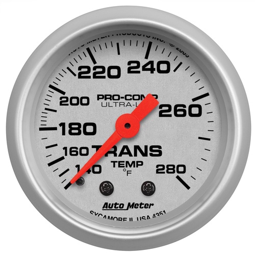 AUTOMETER AU4351 ULTRA LITE SERIES TRANSMISSION TEMP GAUGE 2-1/16" - 140 - 280°F