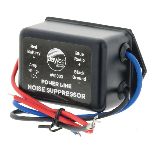 Jaylec AV0303 Noise Suppressor Filter 20Amp for AM FM UHF CB Radio