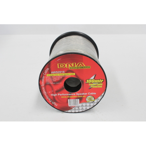 DNA AWS2018 SPEAKER CABLE 18GA 2.0mm x2 DIA TINNED FOR MARINE USE 100 METRE ROLL