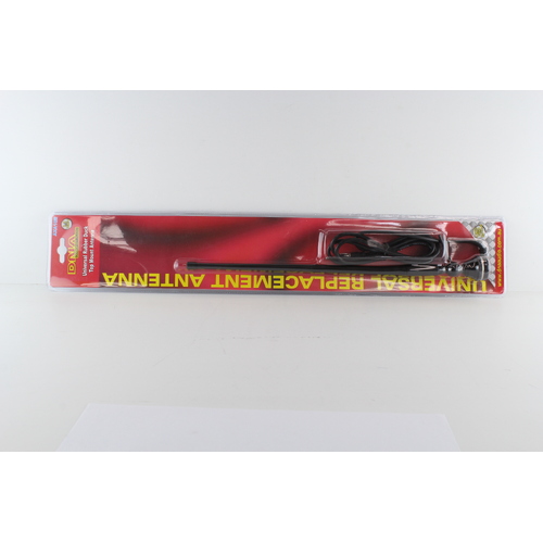 DNA BLACK RUBBER DUCK ANTENNA - FLEXIBLE RUBBER MAST WITH ADJUSTADLE SWIVEL BASE