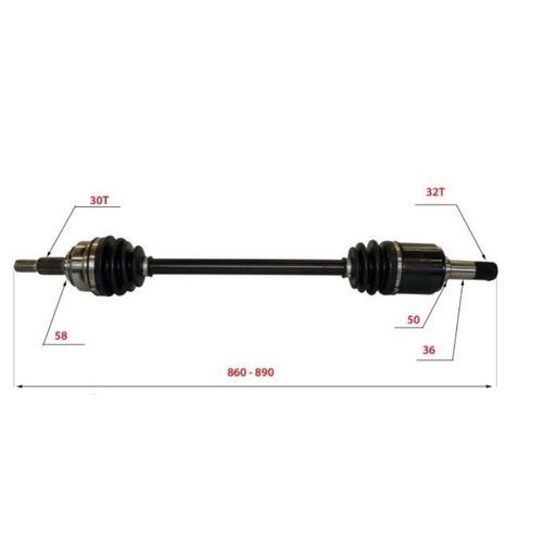 REAR DRIVESHAFT B174 LEFT SIDE FOR HOLDEN VE BERLINA CALAIS COMMODORE V6 & V8 