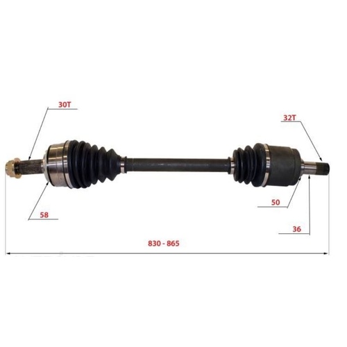 REAR DRIVESHAFT B175 RIGHT SIDE FOR HOLDEN VE BERLINA CALAIS COMMODORE V6 & V8 