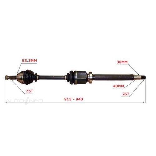 Front Driveshaft B890 for Ford Focus 1.8L Auto Right R/H/S 2002-2005