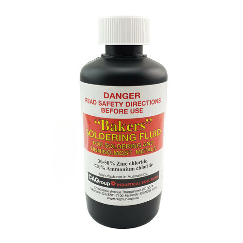 Bakers Soldering Fluid 250ml Soldering & Tinning Most Metals BAKERS250