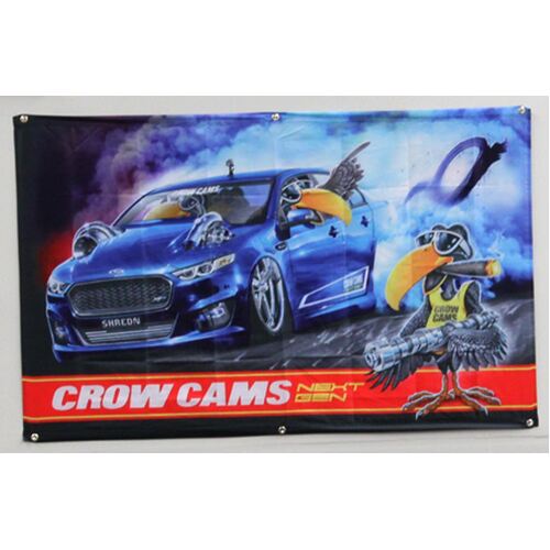 Crow Cams Ford FGX Drag Banner With Crow Logo Size 1500 x 900mm BANNER-FORD