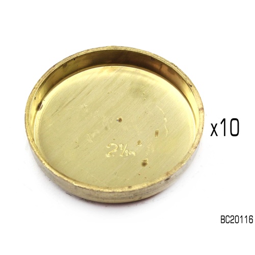 PREMIER BRASS WELSH PLUG CUP TYPE SIZE 2-1/16" BC20116 x10