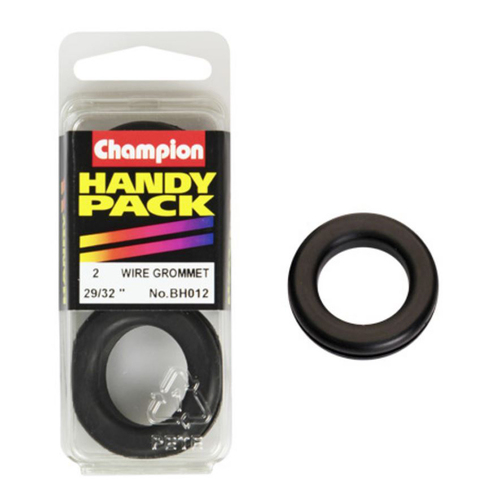 Champion Fasteners BH012 Rubber Wiring Grommets 29/32 in. x 1-1/4 in. Pack of 2