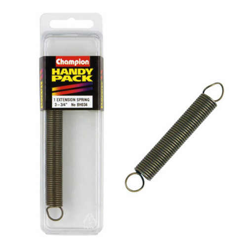 Champion Fasteners BH034 Extension Spring 3-3/4 in. x 1/2 in. 17g Sold as Each