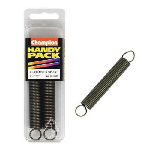 Champion Fasteners BH035 Extension Spring 2-1/2 in. x 1/2 in. 17g Pack of 2