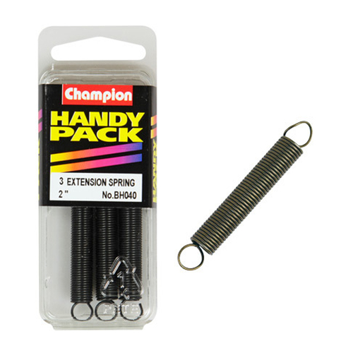 Champion Fasteners BH040 Extension Spring 2 in. x 9/32 in. x 21g Pack of 3