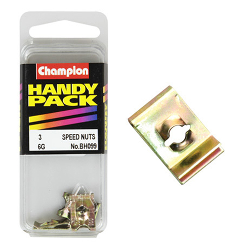 Champion Fasteners BH099 Speed Nuts 21/32 in. x 7/16 in. 6g Pack of 3