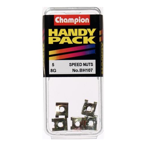 CHAMPION FASTENERS BH107 SPEED NUTS 13/32" x 11/32" 8g PACK OF 5