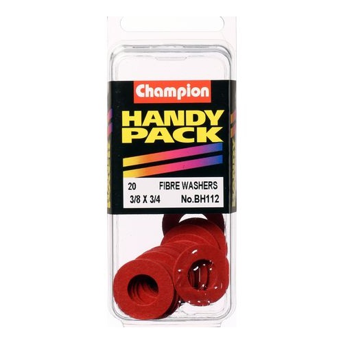Champion Fasteners BH112 Fibre Washers 3/8 x 3/4-1/32 in. Thick Pack of 20