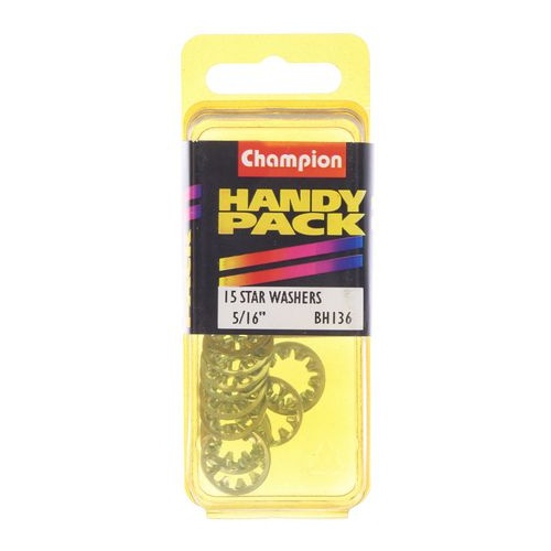 CHAMPION FASTENERS BH136 INTERNAL STAR WASHERS 5/16" PACK OF 15