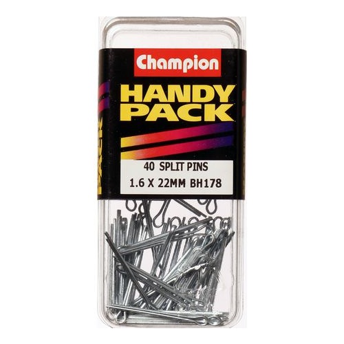 CHAMPION FASTENERS BH178 SPLIT PINS 1.6mm x 22mm PACK OF 40
