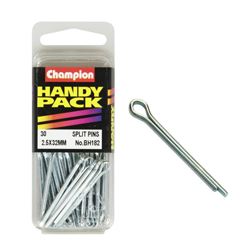 CHAMPION FASTENERS BH182 SPLIT PINS 2.5mm x 32mm PACK OF 30