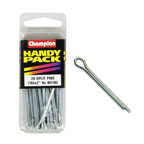 CHAMPION FASTENERS BH183 SPLIT PINS 7/64" x 2" PACK OF 20