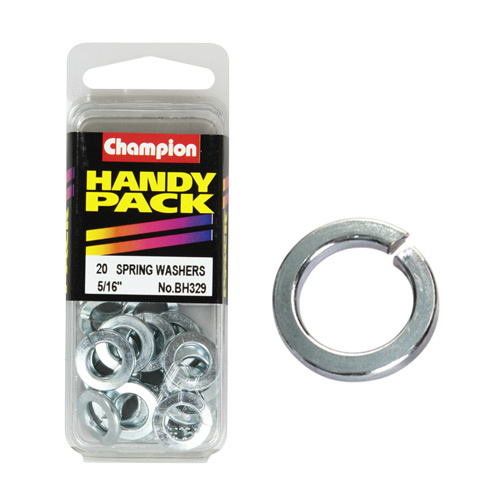 CHAMPION FASTENERS BH329 SPRING WASHERS 5/16" PACK OF 20
