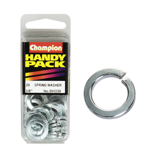 CHAMPION FASTENERS BH330 SPRING WASHERS 3/8" PACK OF 20