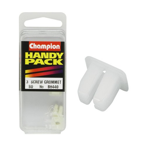 CHAMPION FASTENERS BH440 SCREW GROMMET TRIM CLIPS 6g PACK OF 3