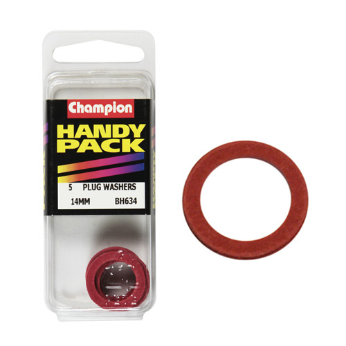CHAMPION FASTENERS BH634 METRIC SUMP PLUG FIBRE WASHERS 14mm x 20mm PACK OF 5