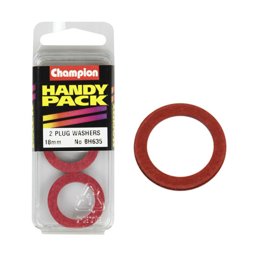 CHAMPION FASTENERS BH635 METRIC SUMP PLUG FIBRE WASHERS 18mm x 27mm PACK OF 2