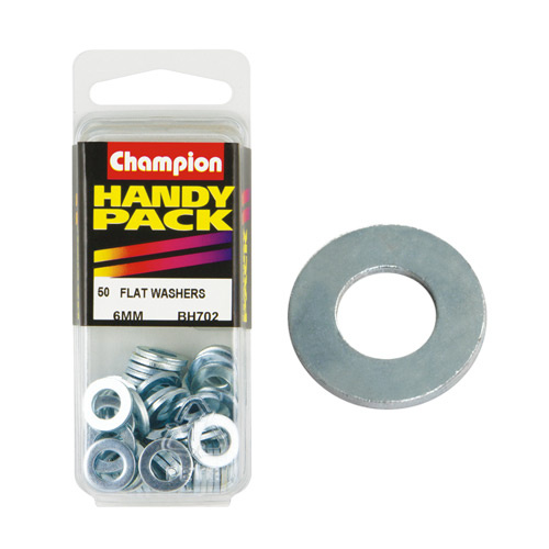 CHAMPION FASTENERS BH703 STEEL FLAT METRIC WASHERS 10mm PACK OF 20