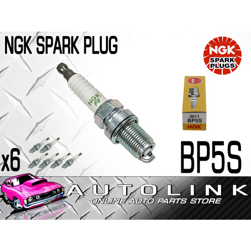 NGK BP5S SPARK PLUGS WORLD LEADER IN SPARK PLUG TECHNOLOGY x6