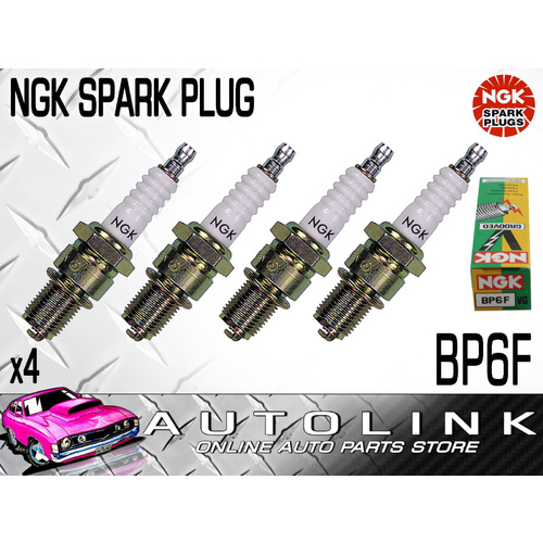 NGK BP6F SPARK PLUGS WORLD LEADER IN SPARK PLUG TECHNOLOGY x4