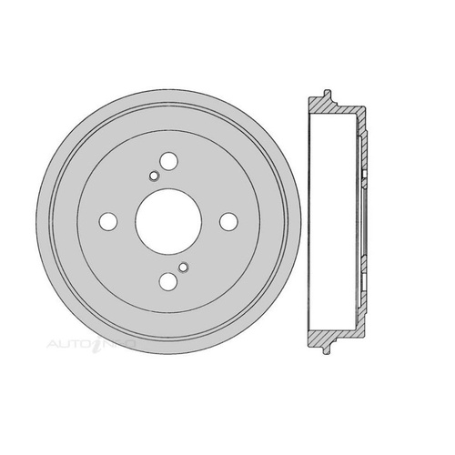 IBS BR4081 Rear Brake Drum for Toyota Echo NCP10 NCP12 NCP13 1999-2005 x1