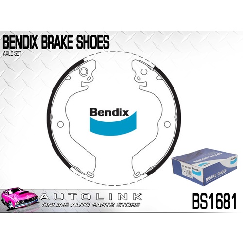 BENDIX REAR BRAKE SHOE SET FOR PROTON WIRA 4CYL 5/1995 - 11/1996 BS1681