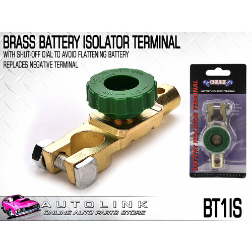 BATTERY TERMINAL ISOLATOR WITH SHUT OFF DIAL TO AVOID FLATTENING BATTERY BT1IS