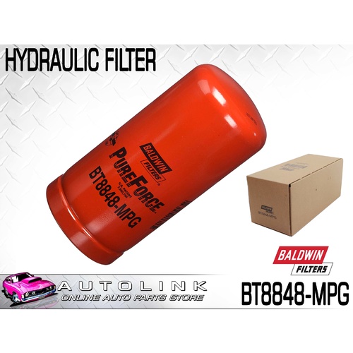 BALDWIN HYDRAULIC OIL FILTER FOR JOHN DEERE & NEW HOLLAND LOADERS BT8848-MPG