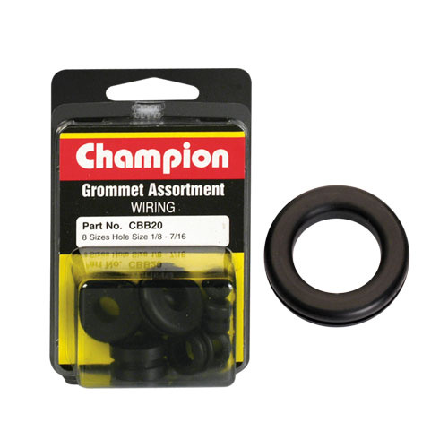 CHAMPION FASTENERS CBB20 IMPERIAL WIRING GROMMET 1/8" TO 7/16" ASSORTMENT PACK