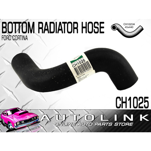 MACKAY BOTTOM HOSE CH1025 FOR FORD CORTINA TC TD 6CYL 3.3L 200 4.1L 250 72 - 76