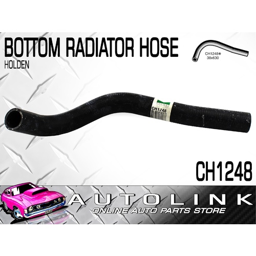 MACKAY CH1248 BOTTOM RADIATOR HOSE FOR HOLDEN VC VH COMMODORE 1.9L STARFIRE